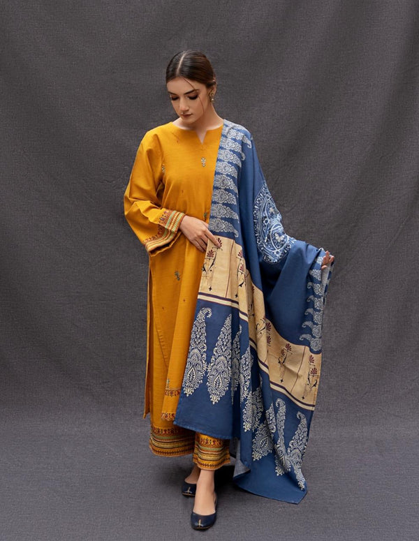 LAWN 3PC EMBROIDERED