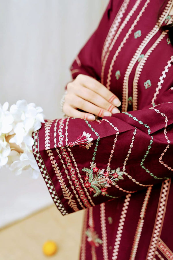 LAWN 3PC EMBROIDERED