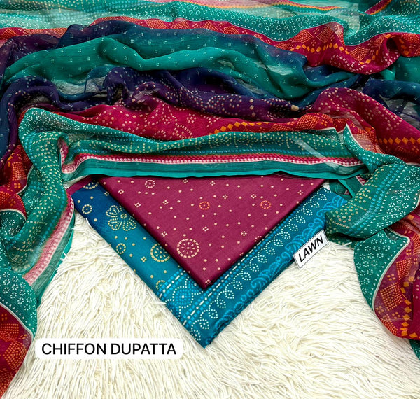 UNSTITCHED CHIFFON DUPATTA