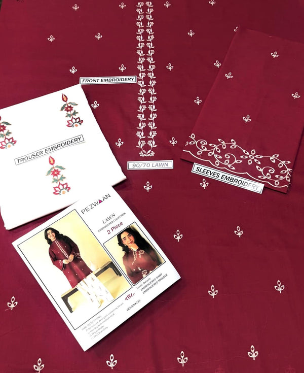 LAWN 2PC EMBROIDERED