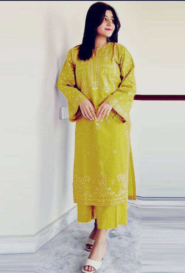 LAWN 2PC EMBROIDERED