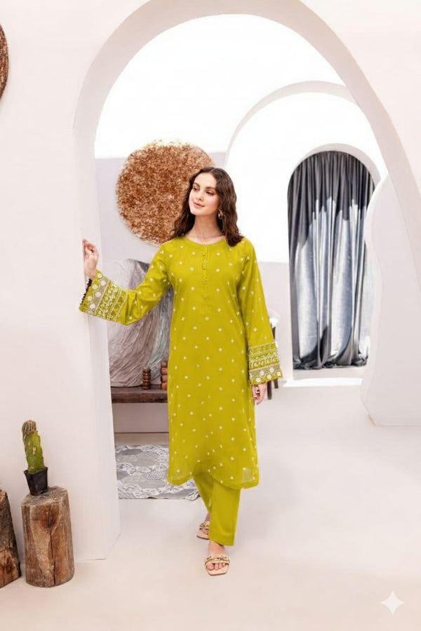 LAWN 2PC EMBROIDERED*