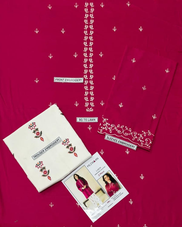 LAWN 2PC EMBROIDERED
