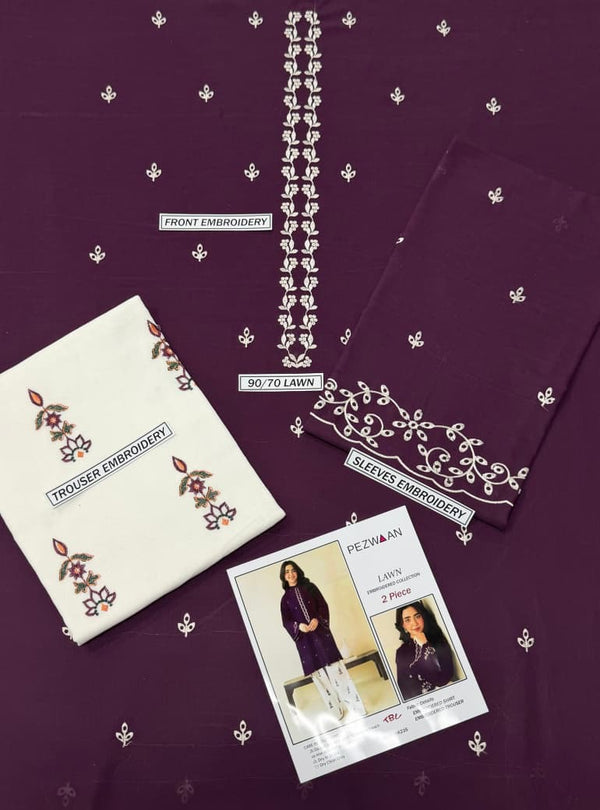 LAWN 2PC EMBROIDERED
