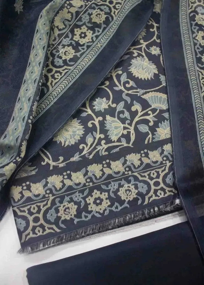 DPC-0758- 3 Piece Cotton Printed UnStitched Suit