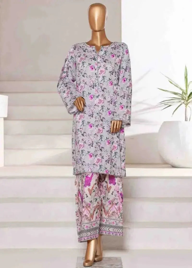 WC-2555- 2 Piece Printed Cotton Stitched Co Ords
