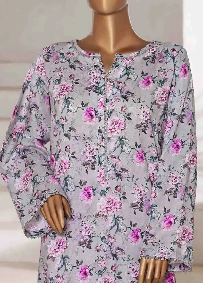 WC-2555- 2 Piece Printed Cotton Stitched Co Ords